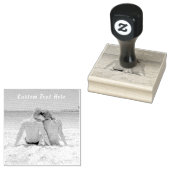 カスタムの写真と文字 – 自分のデザイン – ロマンチック ラバースタンプ (押印)