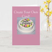 カスタムの写真カードで自分で作れ！ カード (黄色い花)