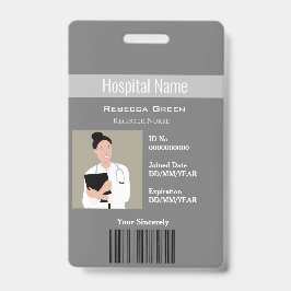 カスタムの写真バーコード名ロゴID バッジ