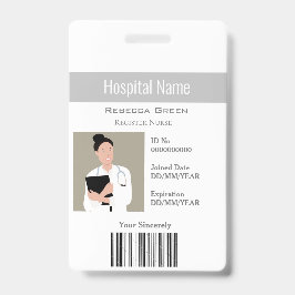 カスタムの写真バーコード名ID バッジ