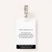 カスタムの写真バーコード病院ID バッジ (裏面クリップ)