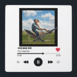 カスタムの写真愛好家ユニークが音楽を贈り物 スクエア壁時計<br><div class="desc">カスタムの写真愛好家ユニークが音楽を贈り物</div>