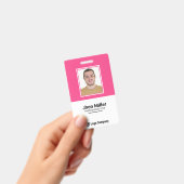 カスタムの写真、ロゴ、バーコード、名前バッジ バッジ (手持ち)