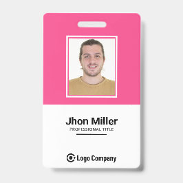 カスタムの写真、ロゴ、バーコード、名前バッジ バッジ