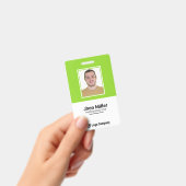 カスタムの写真、ロゴ、バーコード、名前バッジ バッジ (手持ち)