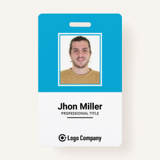 カスタムの写真、ロゴ、バーコード、名前バッジ バッジ