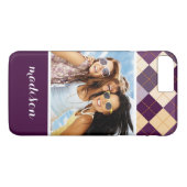 カスタムの写真&名前セーターの背景 Case-Mate iPhoneケース (裏面(横))