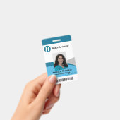 カスタムの写真、名前、バーコード、ロゴバッジ バッジ (手持ち)