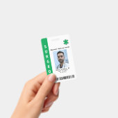 カスタムの写真、名前、バーコード、ロゴ バッジ (手持ち)