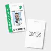 カスタムの写真、名前、バーコード、ロゴ バッジ (正面&裏面)