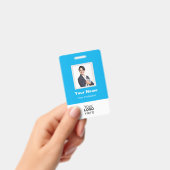 カスタムの写真、QRコード、ロゴ、名前バッジ バッジ (Handheld)