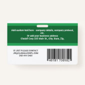 カスタムの写真ID、バーコード、ロゴ会社 バッジ (裏面)