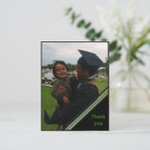 カスタムの卒業サンキューカード – 三角形 ポストカード (スタンド正面)