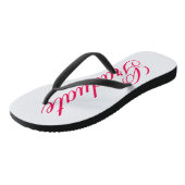 カスタムの卒業生はあなた自身の卒業の日付のギフトを加えます ビーチサンダル (アングル)