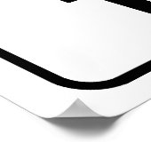 カスタムの危険信号 – 自分の文字を追加 ポスター (角)