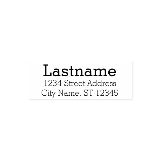 カスタムの名前と差出人住所 – スタイミーモダン セルフインキングスタンプ (デザイン)