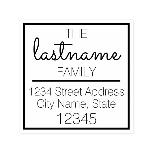 カスタムの名前と差出人住所- Sacramento セルフインキングスタンプ (デザイン)