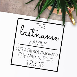 カスタムの名前と差出人住所- Sacramento セルフインキングスタンプ