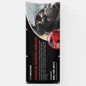 カスタムの圧力洗浄サービス 横断幕 (縦)