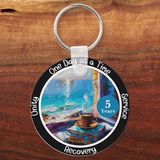 カスタムの壮麗なマイルストーンの贈り物 – 海 キーホルダー (正面)