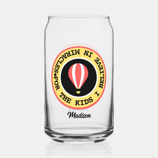 カスタムの奇跡のネットワーク名Red Yellow ガラス缶 (正面)