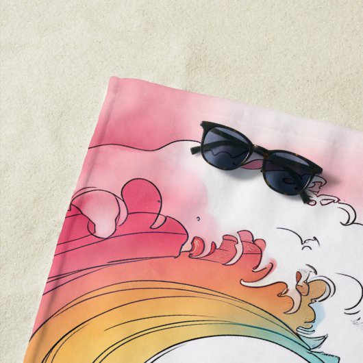 カスタムの女の子の旅アリバメッシーパンを持って来る ビーチタオル (インサイチュ)