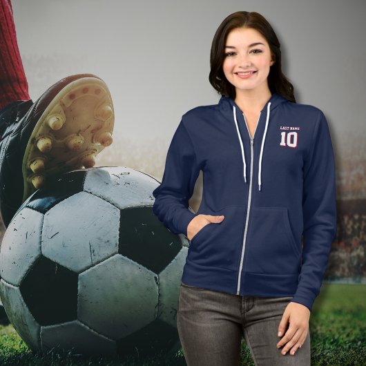 カスタムの姓の番号ドロップシャドウスポーツ パーカ