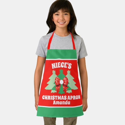 カスタムの姪のクリスマスプレゼント エプロン (インサイチュ)