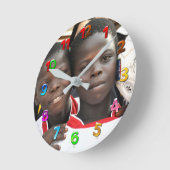 カスタムの子ども時計 ラウンド壁時計 (傾斜)