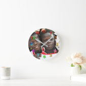 カスタムの子ども時計 ラウンド壁時計 (ホーム)