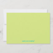 カスタムの子供のボーリングをするパーティー 招待状 (裏面)