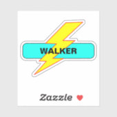 カスタムの学名 – やる気を起こさせる稲妻 シール (シート)