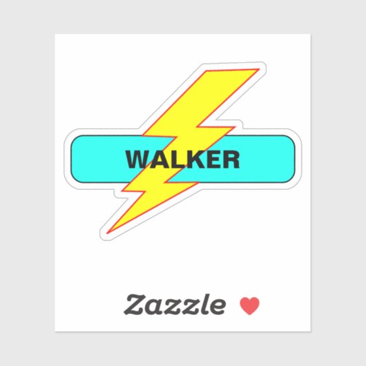 カスタムの学名 – やる気を起こさせる稲妻 シール (シート)