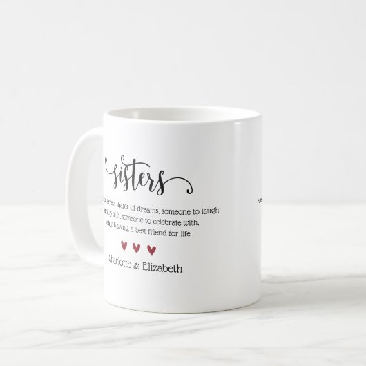 カスタムの定義パーソナライズされた コーヒーマグカップ (正面左)