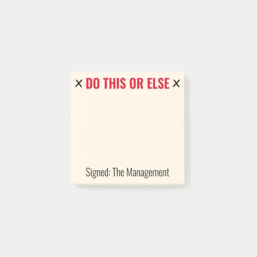 カスタムの実行 ポストイット (正面)