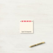 カスタムの実行 ポストイット (デスク上)