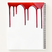 カスタムの悪いアイディアが血を滴らせる ノートブック (裏面)