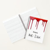 カスタムの悪いアイディアが血を滴らせる ノートブック (内部)