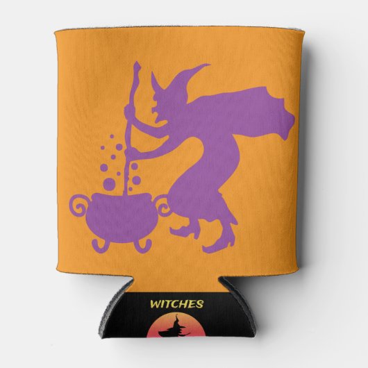 カスタムの悪い魔女がビールをつくる 缶クーラー (正面)