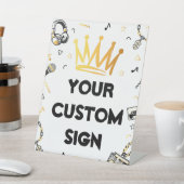 カスタムの悪名高い一パーティーの看板 台座サイン (インサイチュ)