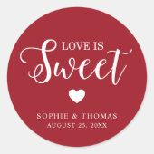 カスタムの愛結婚は甘い ラウンドシール (正面)