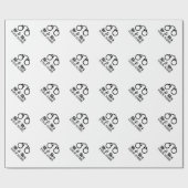 カスタムの手錠夫結婚妻の贈り物 ラッピングペーパー (フラット)