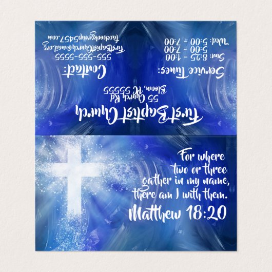 カスタムの折り畳み名刺 名刺 (外部フラット)