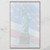 カスタムの文房具自由の女神 便箋 (正面)