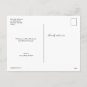 カスタムの新しい写真リースフレームメリークリスマス シーズンポストカード (裏面)