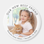 カスタムの新しい子猫の写真 マグネット (正面)