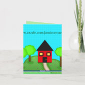 カスタムの新しい自宅おめでとうカード カード (裏面)