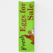 カスタムの新鮮な卵を販売するバナーをカスタマイズ可能 横断幕 (縦)