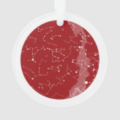 カスタムの星の地図 – アクリルのクリスマス装飾  オーナメント (裏面)