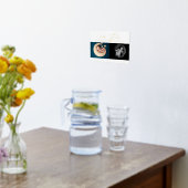 カスタムの星 |新生児2枚の写真金ゴールド 箔ポスター (レイダウン (キッチン))